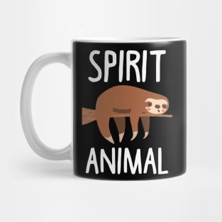 Sloth Is My Spirit Animal. Funny Sloth Shirt. Mug